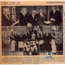 Lobith 04-06-1954 EMM beheer schutters zilver Coll. G.B.Janssen